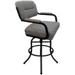 Pemberly Row Swivel Tilt Metal Bar Stool 30