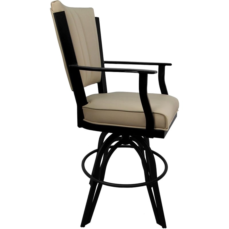 Pemberly Row Leather Swivel Metal 30