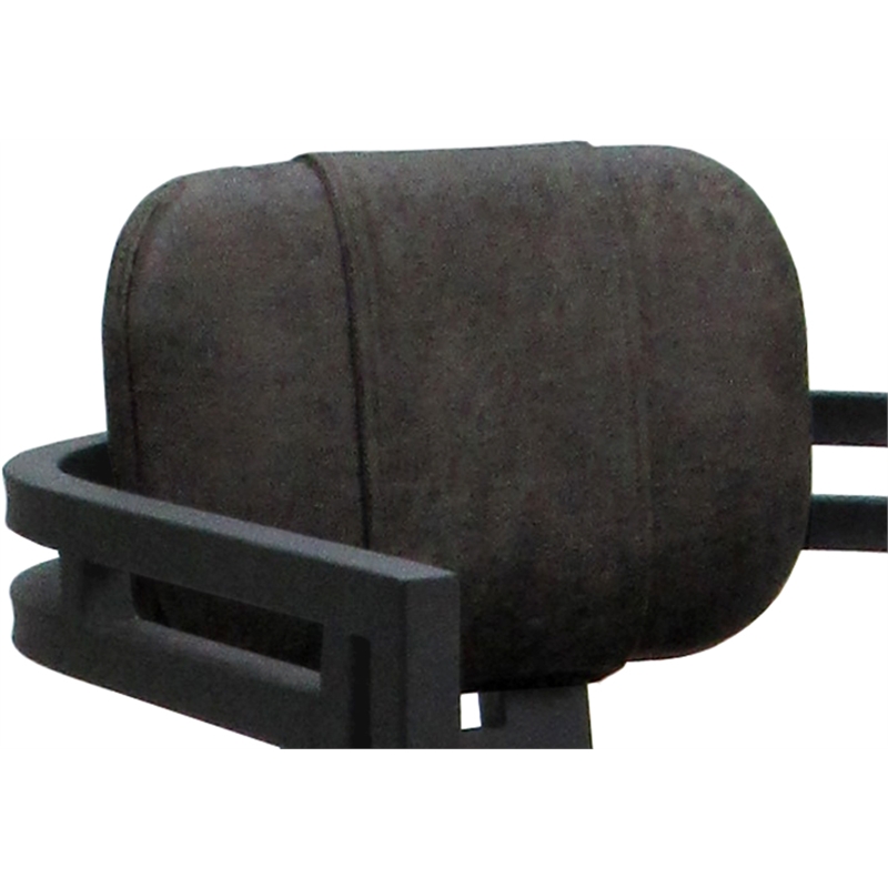 Pemberly Row Swivel Metal Dining Caster Chair in Northwest Elk Gray Fabric