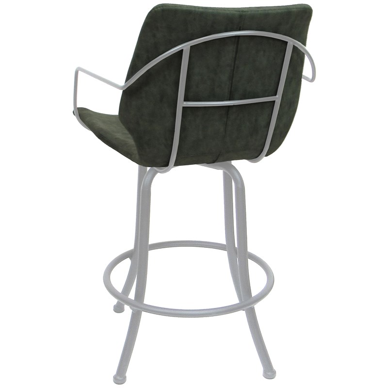 Pemberly Row Swivel Counter Metal Bar Stool 26