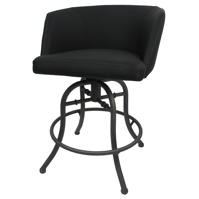Pemberly Row Swivel Tilt Metal Bar Stool 30