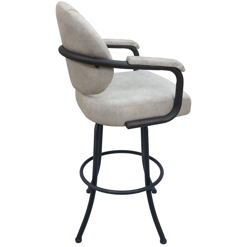 Pemberly Row Swivel Metal Bar Stool 34