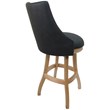 Pemberly Row Swivel Wood Bar Stool 30