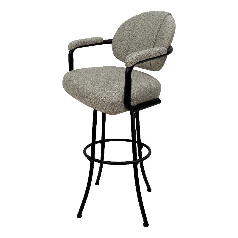 Pemberly Row Swivel Metal Bar Stool 30
