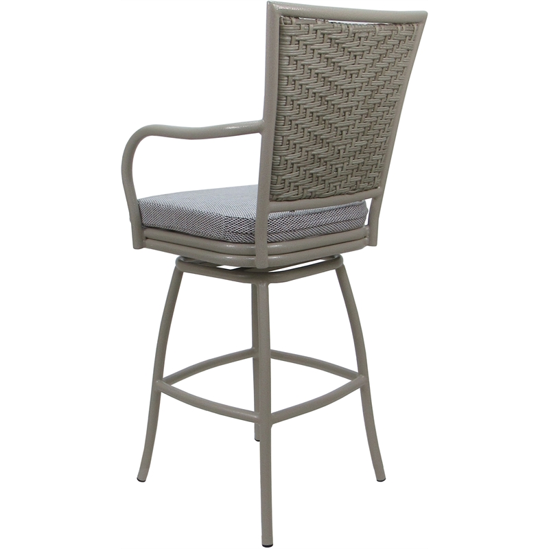 Pemberly Row Outdoor/Indoor Swivel Bar Stool 30
