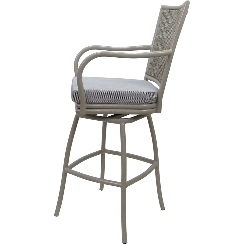 Pemberly Row Outdoor/Indoor Swivel Bar Stool 30
