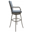 Pemberly Row Outdoor/Indoor Swivel Extra Tall Stool 34