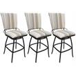 Pemberly Row Set of 3 Outdoor/Indoor Counter Stools 26