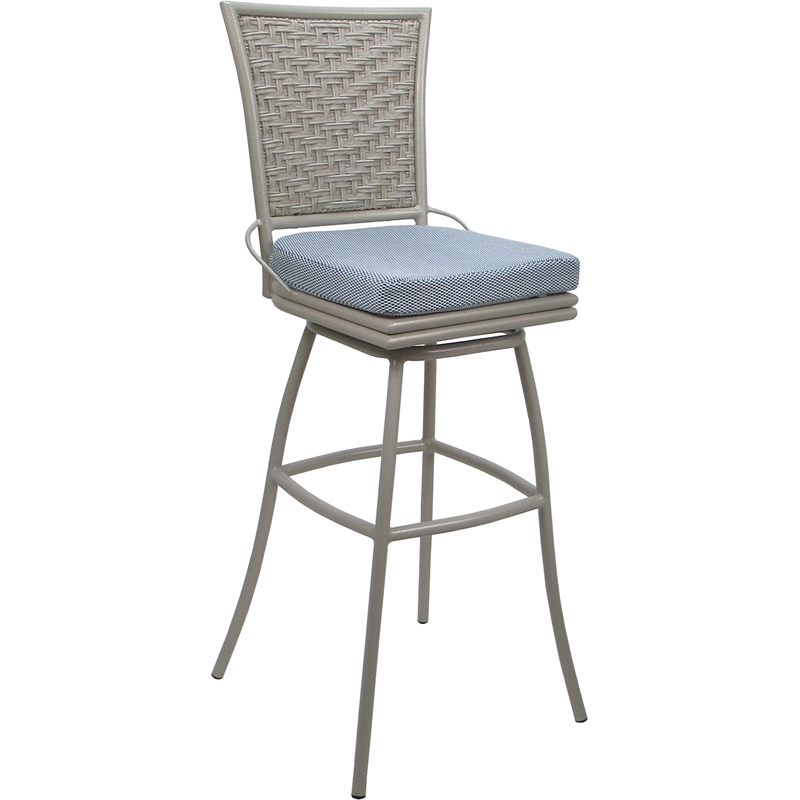 Pemberly Row Outdoor/Indoor Extra Tall Swivel Stool 34