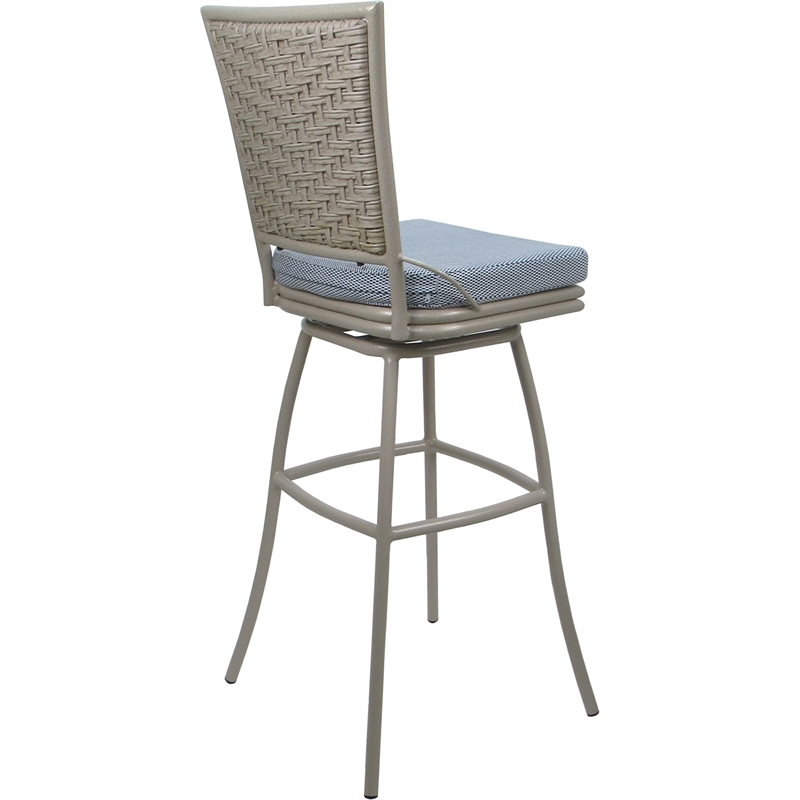 Pemberly Row Outdoor/Indoor Extra Tall Swivel Stool 34