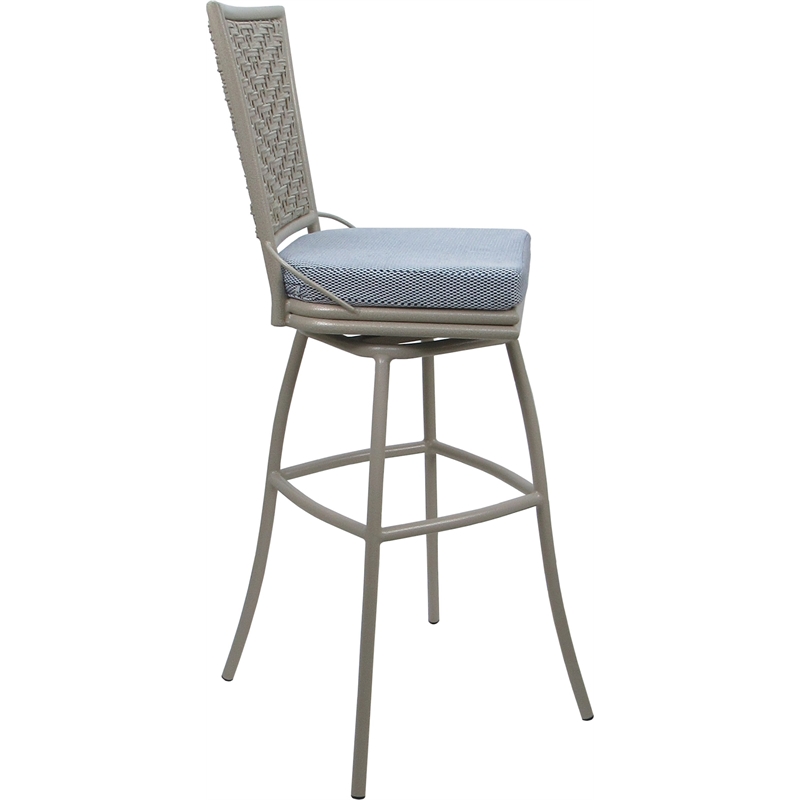 Pemberly Row Outdoor/Indoor Extra Tall Swivel Stool 34