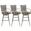 Pemberly Row Set of 3 Outdoor/Indoor Extra Tall Stools 34