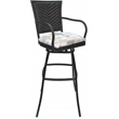 Pemberly Row Outdoor/Indoor Swivel Bar Stool 30