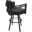 Pemberly Row Swivel Metal Bar Stool 30