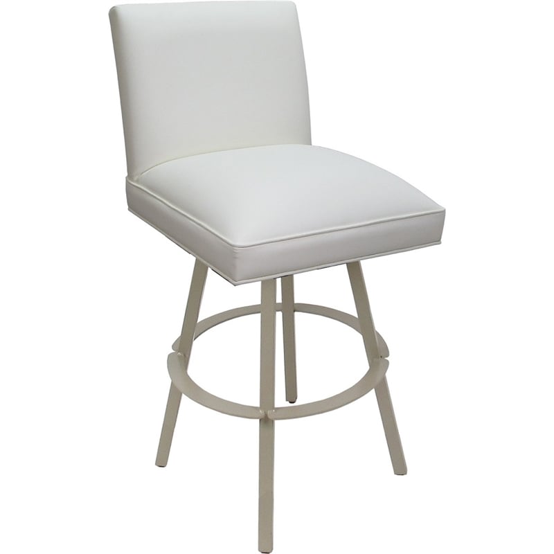 Pemberly Row Swivel Metal Bar Stool 30