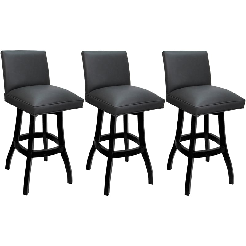 Pemberly Row Set of 3 Swivel Counter Stools 26
