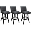 Pemberly Row Set of 3 Swivel Counter Stools 26