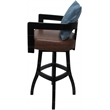 Pemberly Row Swivel Wood Bar Stool 30