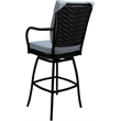 Pemberly Row Outdoor/Indoor Swivel Counter Stool 26