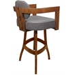 Pemberly Row Swivel Wood Extra Tall Bar Stool 34