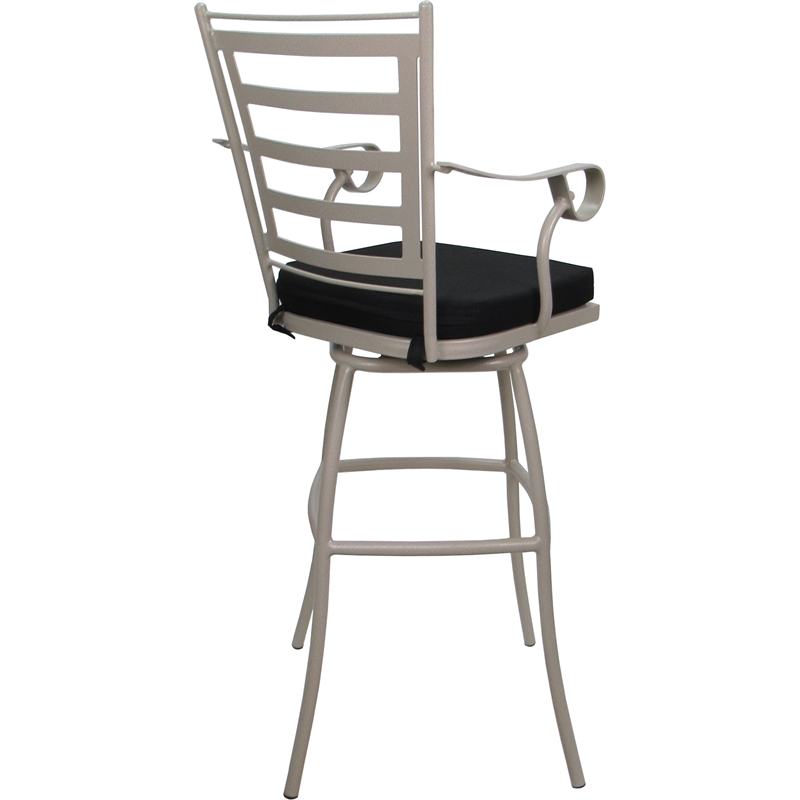 Pemberly Row Outdoor/Indoor Extra Tall Bar Stool 34