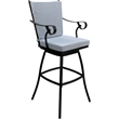 Pemberly Row Outdoor/Indoor Metal Counter Stool 26