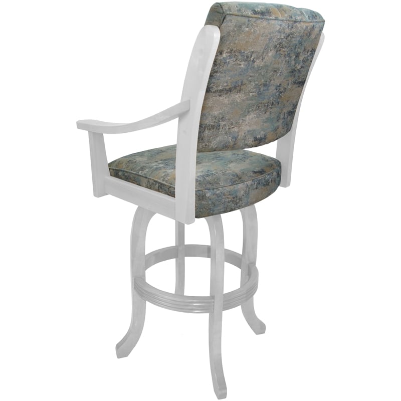 Pemberly Row Wood Swivel Bar Stool 30