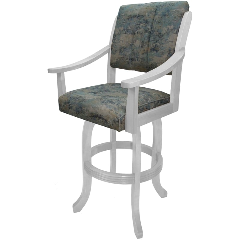 Pemberly Row Wood Swivel Bar Stool 30
