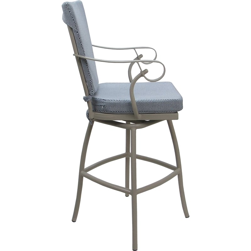 Pemberly Row Outdoor/Indoor Metal Bar Stool 30