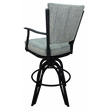 Pemberly Row Swivel Tilt Metal Counter Stool 24