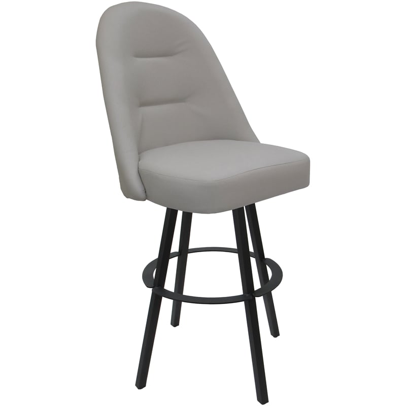 Pemberly Row Swivel Metal Bar Stool 30