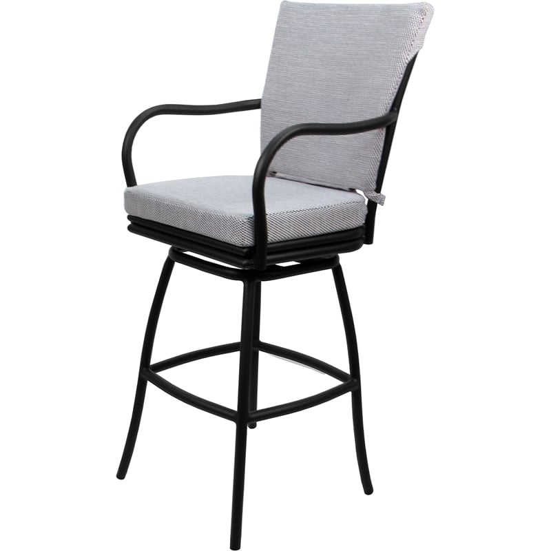 Pemberly Row Outdoor/Indoor Swivel Counter Stool 26