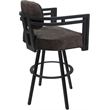 Pemberly Row Swivel Metal Bar Stool 30