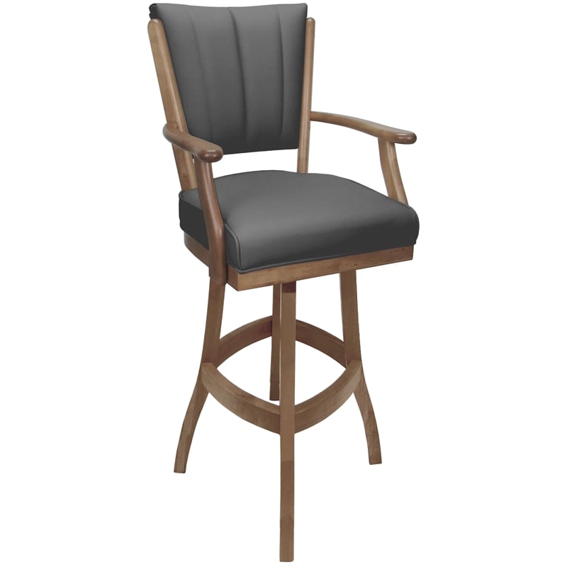 Pemberly Row Extra Tall Wood Bar Stool 34