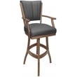 Pemberly Row Extra Tall Wood Bar Stool 34