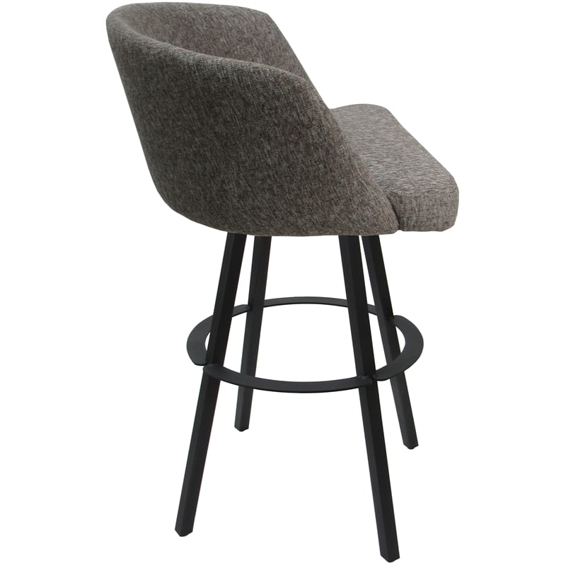Pemberly Row Swivel Metal Bar Stool 30