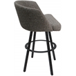 Pemberly Row Swivel Metal Bar Stool 30
