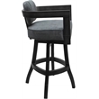 Pemberly Row Swivel Wood Stool 34