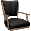 Pemberly Row Leather Counter Solid Wood Bar Stool 26