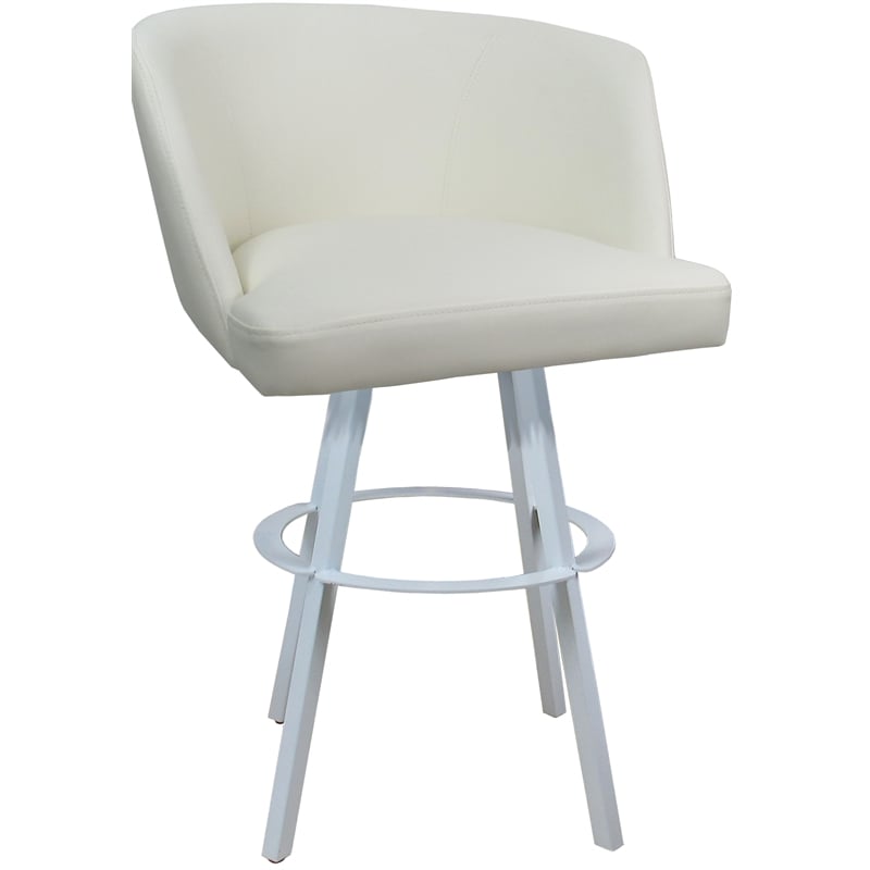 Pemberly Row Swivel Metal Bar Stool 34