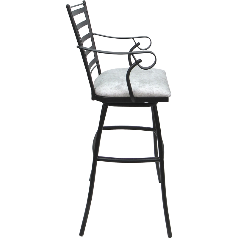 Pemberly Row Aluminum Extra Tall Stool 34