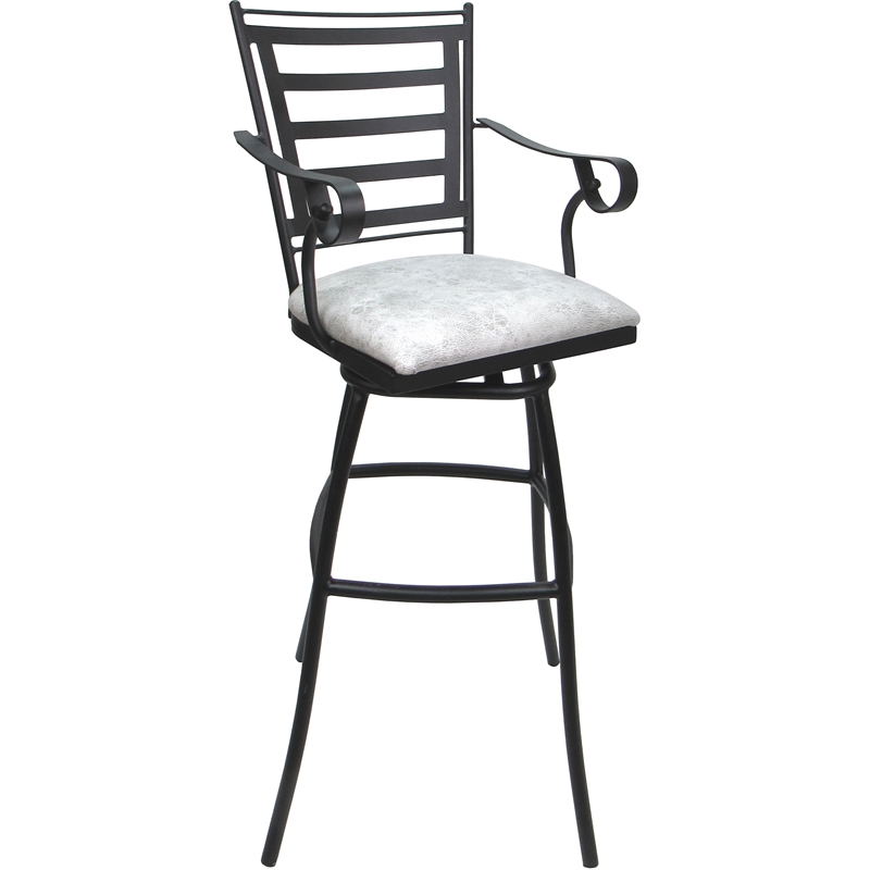 Pemberly Row Aluminum Extra Tall Stool 34