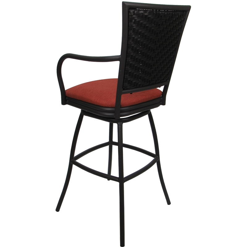 Pemberly Row Outdoor Extra Tall Patio Bar Stool 34
