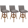 Pemberly Row Set of 3 Swivel Counter Stools 26