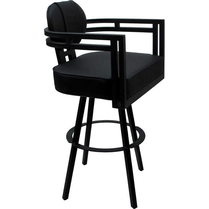Pemberly Row Swivel Metal Extra Tall Stool 34