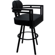 Pemberly Row Swivel Metal Extra Tall Stool 34