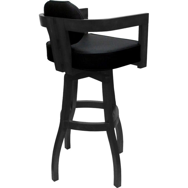 Pemberly Row Swivel Wood Extra Tall Bar Stool 34
