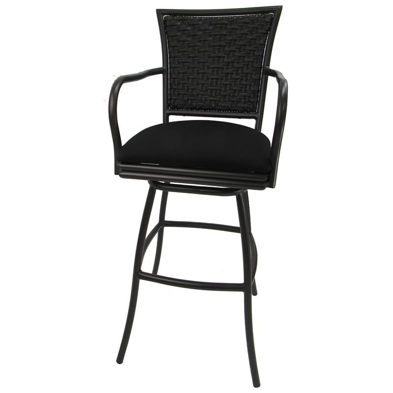 Pemberly Row Outdoor Swivel Bar Stool 30