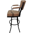 Pemberly Row Swivel Metal Bar Stool 34