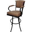 Pemberly Row Swivel Metal Bar Stool 34